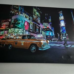 Light up painting of New York City Times Square